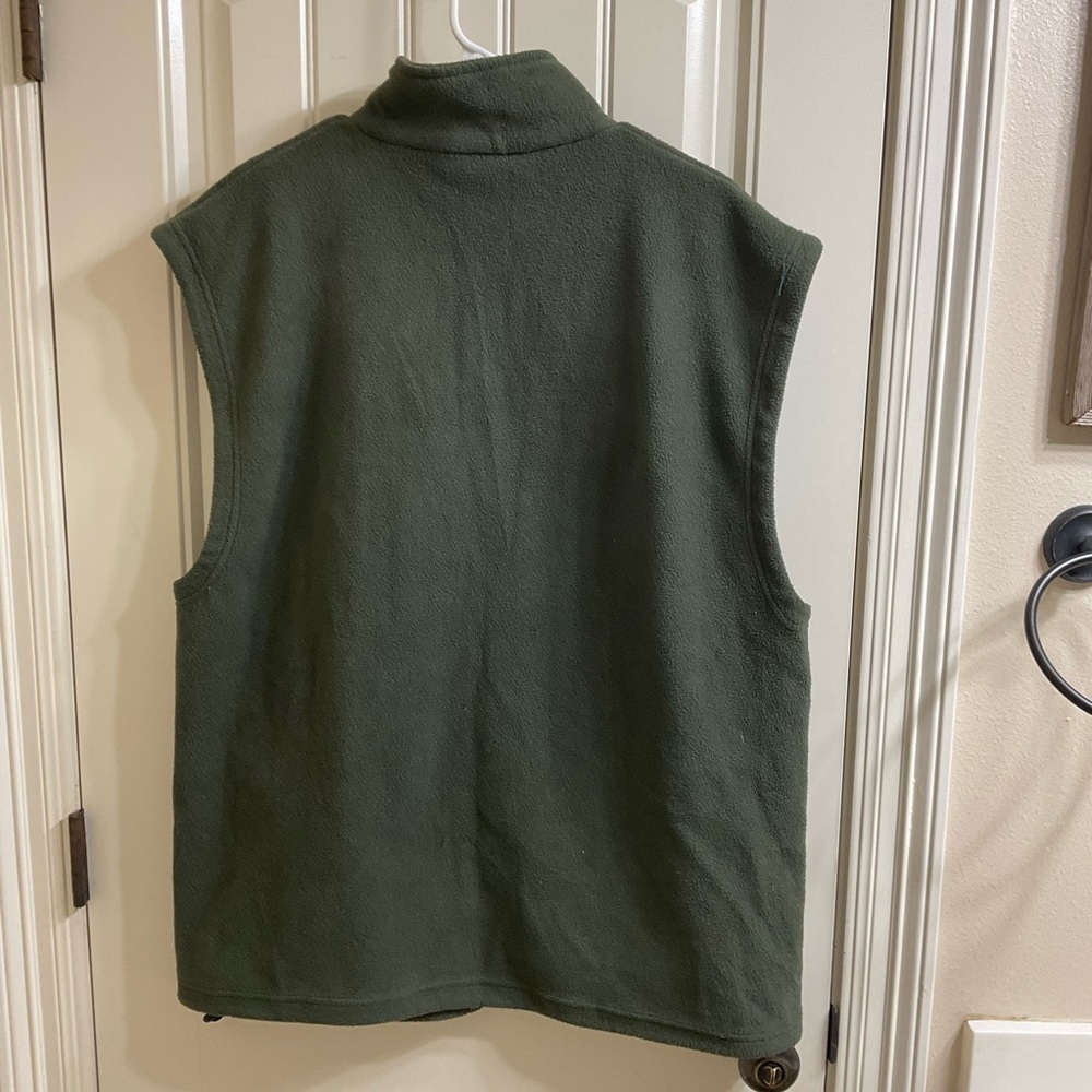 Winchester Fleece Vest Olive Green Large Mens Outdoor Hunting Shooting - Picture 2 of 7